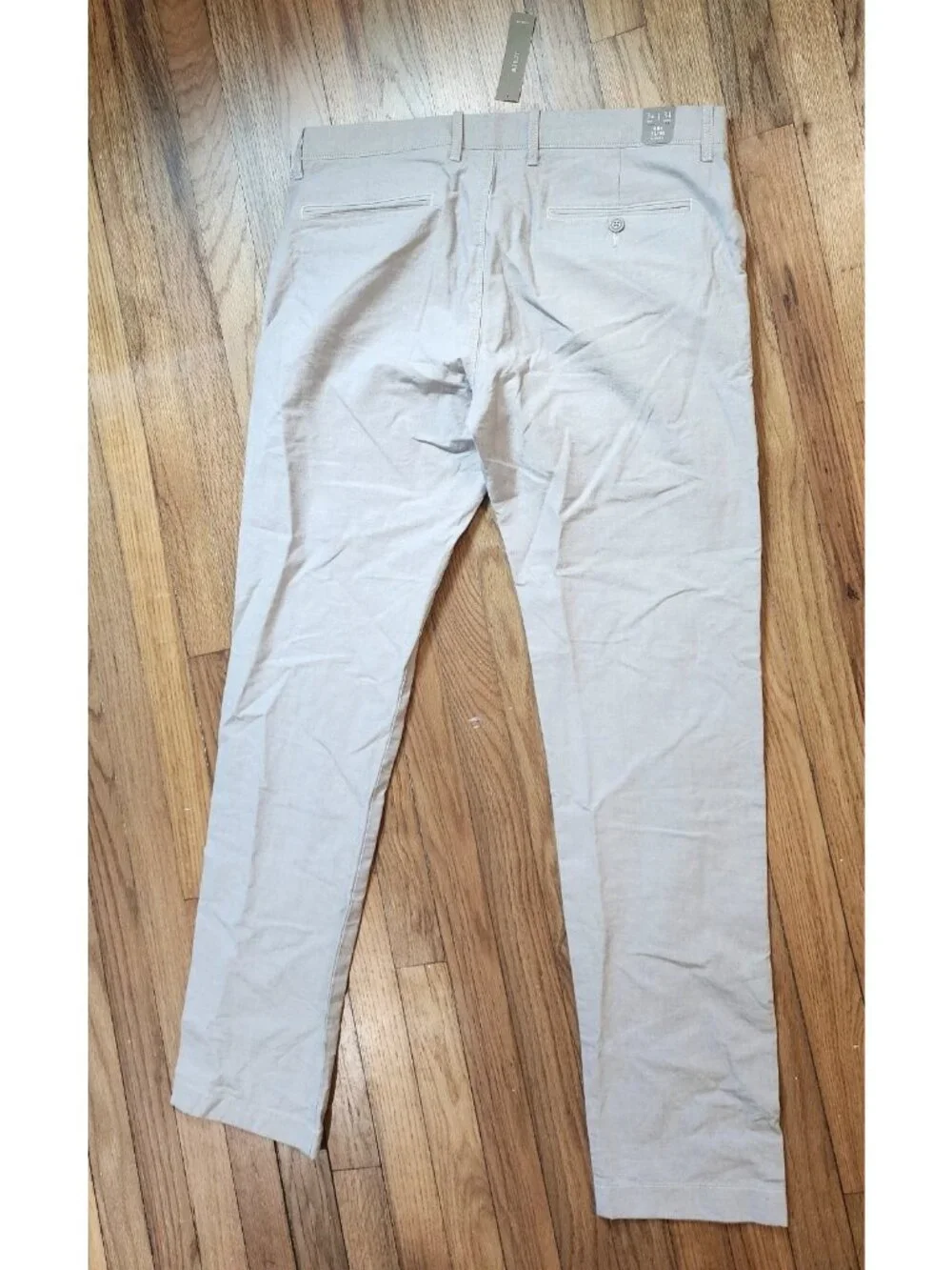 J Crew Pants 34x34 Gray Straight Leg 484 Stretch Cotton Pcokets Chino Slim Fit